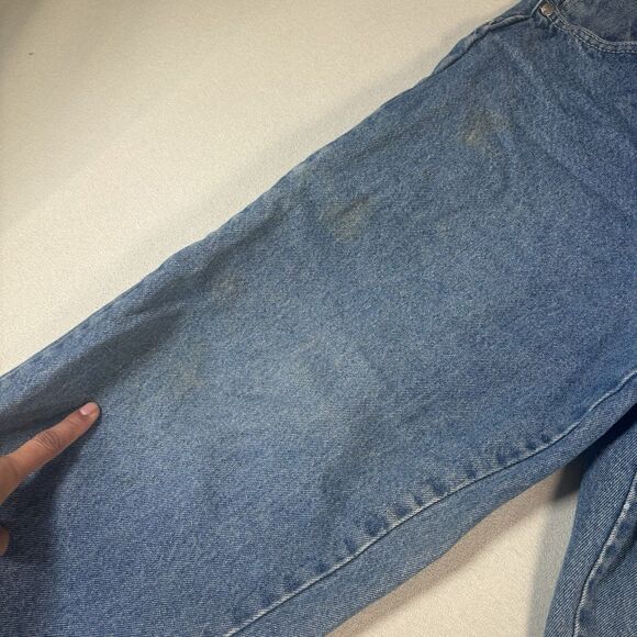 Vintage Boss Jeans Carpenter Mens 28x32 Baggy Skater 90s Y2K Grunge Hip Hop Blue - Picture 4 of 12